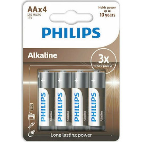 ALKALINE BATTERY  LR6A4B/GRS (4895229107984) ΑΑ/4ΤΜΧ